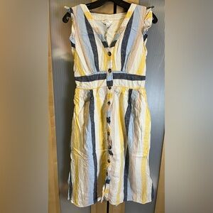 Time & Tru striped summer dress Size Small